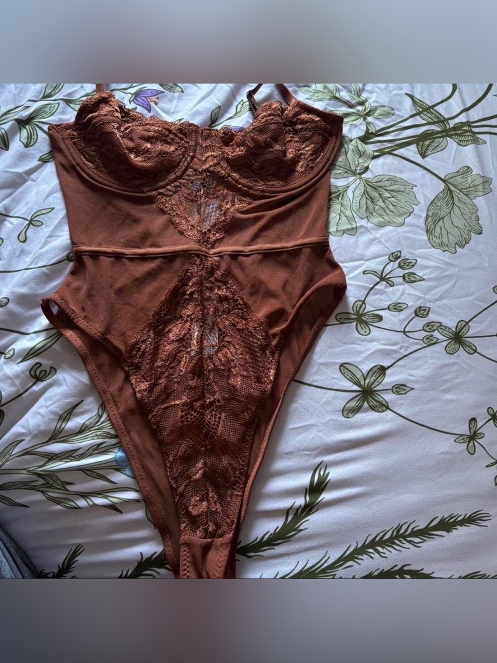 Forever 21 Rust Brown Stretch Tank Top